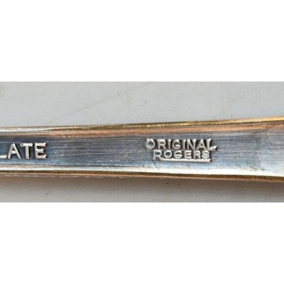 WIlliam Rogers Extra Silverplate Cocktail Fork With Floral Handle Design 5.5 in - Picture 9 of 10